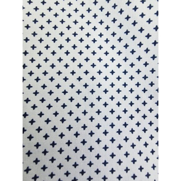 Ben Sherman Tailored Slim Fit Stretch Medium 5-15.5 32/33 Blue X Pattern Shirt - Picture 7 of 9